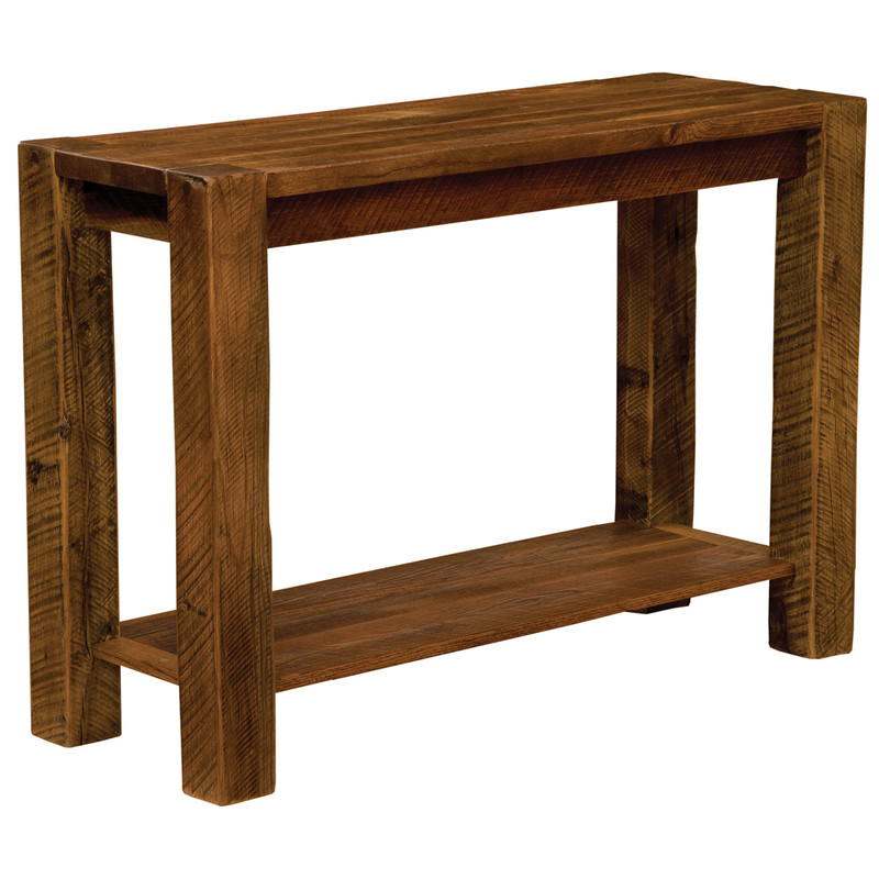 Barnwood Post Sofa Table