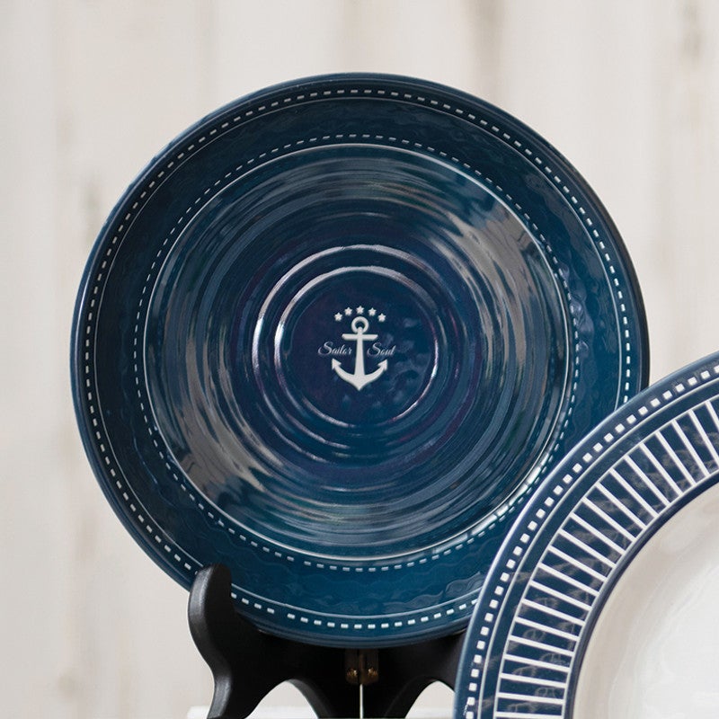 Anchor Cobalt Dessert Plate - Set of 6 - OVERSTOCK