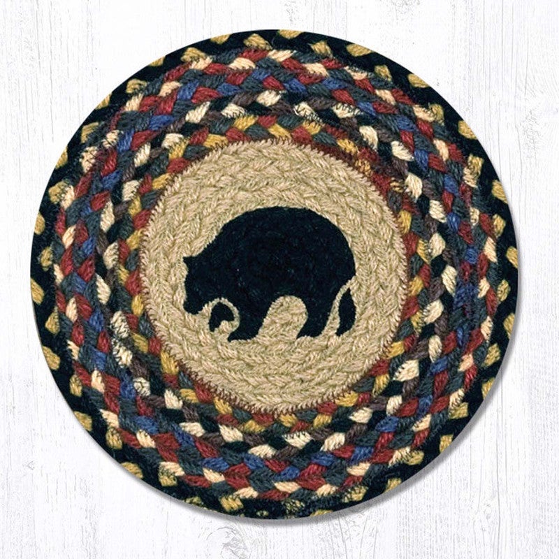 Midnight Bear Braided Trivets - Set of 3