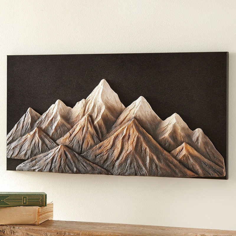Midnight Mountains Metal Wall Art