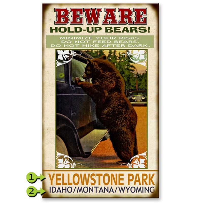 Beware of Bears Sign
