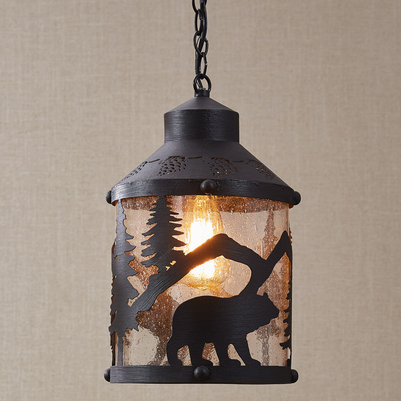 Black Bear Forest Pendant Light