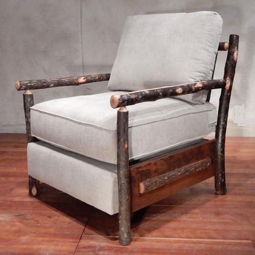 Black Forest Hickory Cabin Comfort Club Chair Set of Black