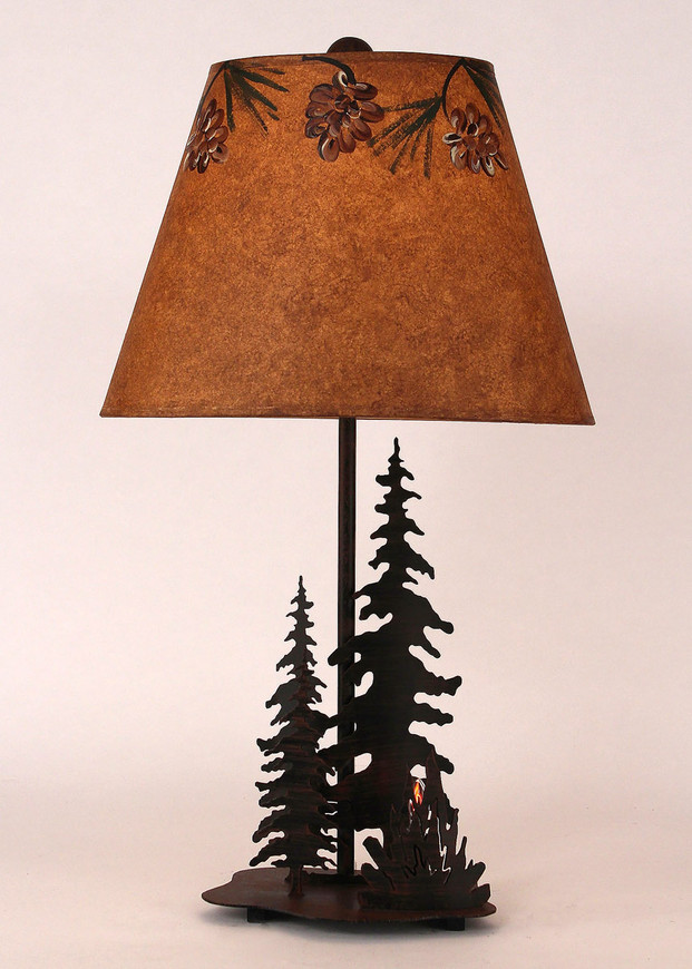 Campfire Table Lamp with Nightlight