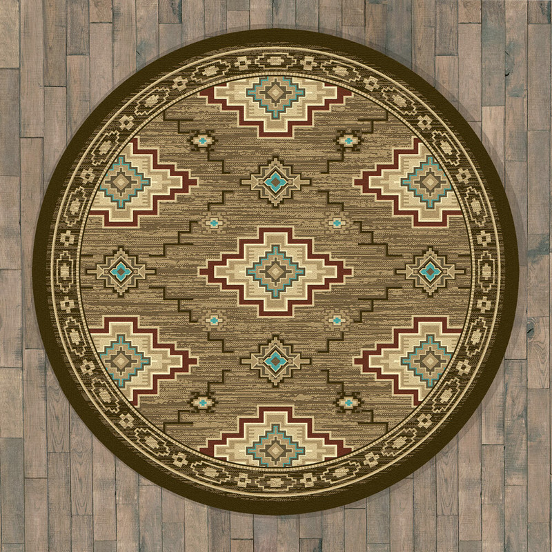 Cedar Creek Lodge Rug - 8 Ft. Round