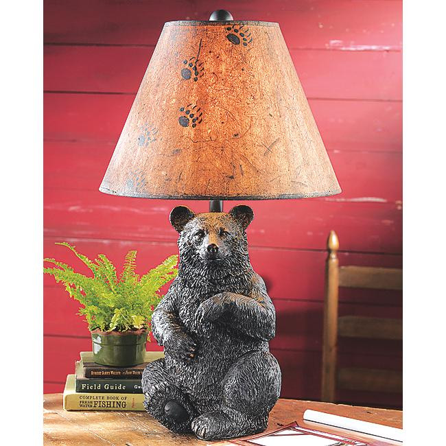 Big Bear Lamp Black Forest Decor