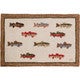 Trout School Hooked Wool Rug | Black Forest Decor