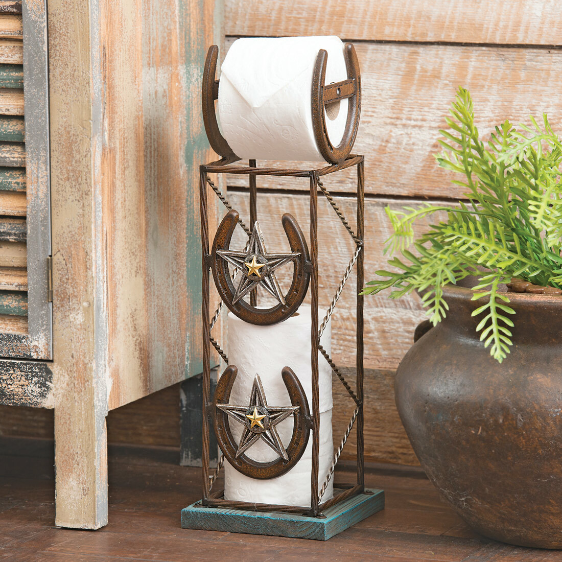 Western Horseshoe Toilet Tissue Bathroom Hanger Western Horseshoe Toilet Tissue Bathroom Hanger