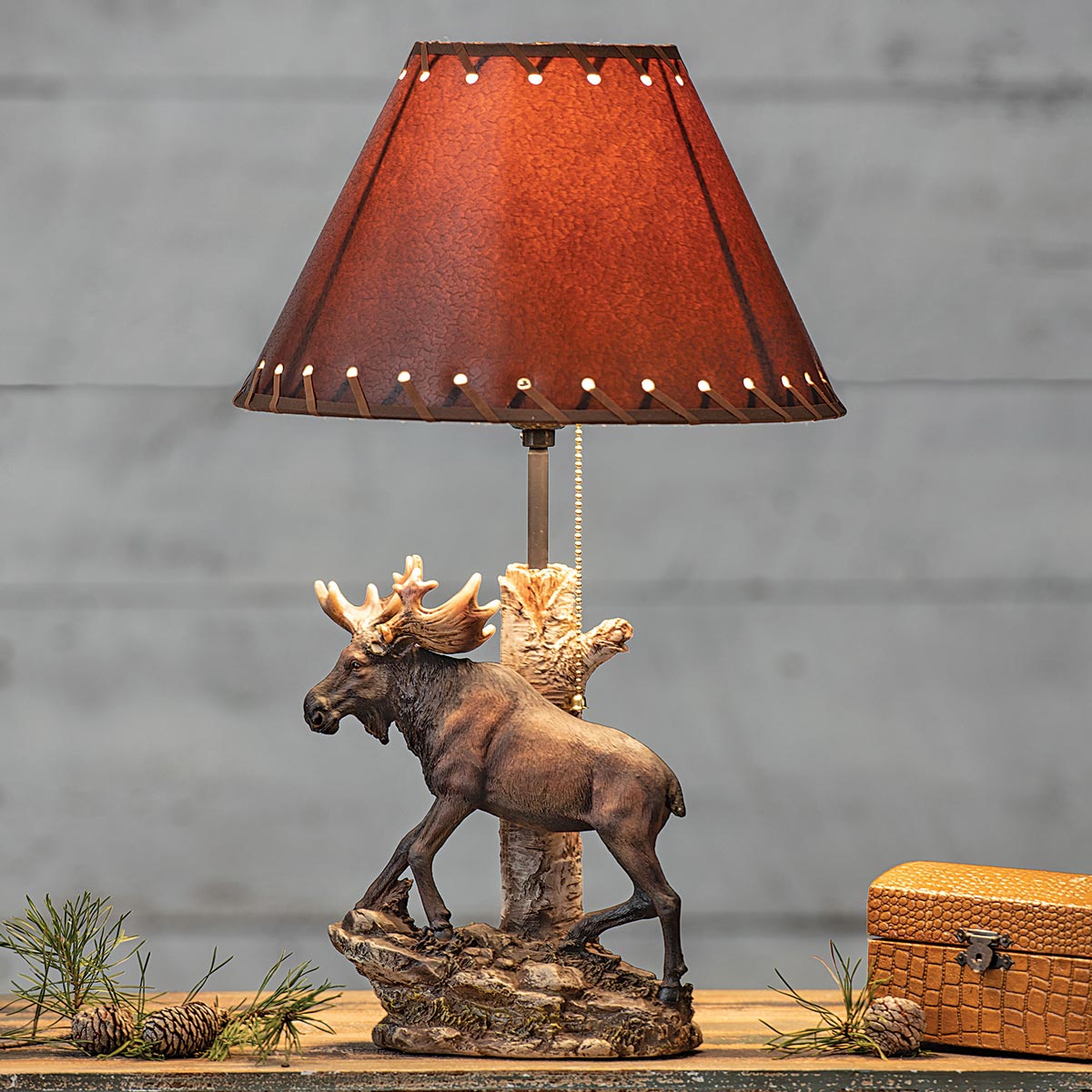 Moose Climb Table Lamp | Black Forest Decor
