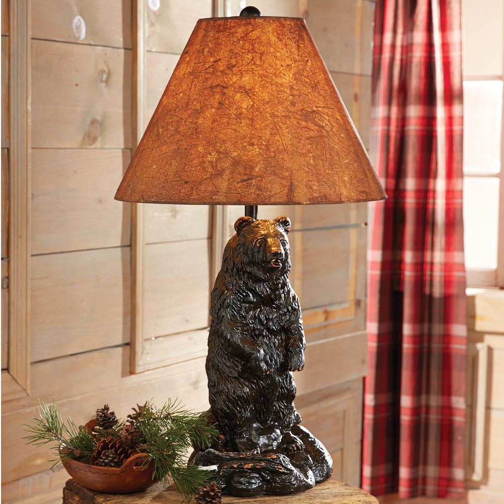 Standing Bear Table Lamp | Black Forest Decor