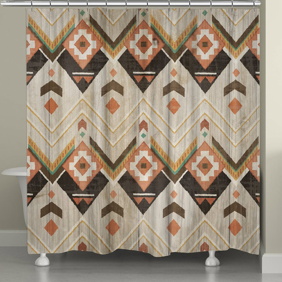 Timber Lodge Shower Curtain from Black Forest Decor, image size:986x986