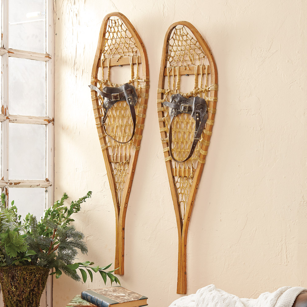 Vintage Snowshoes (Pair) Black Forest Decor - Main Image