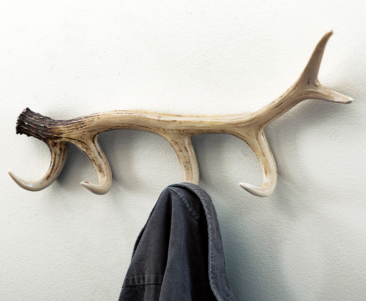 Antler Coat Rack Black Forest Decor - Main Image