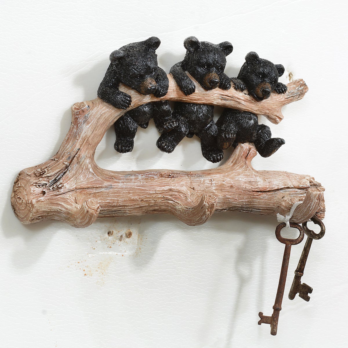 Hanging Bears Wall Hooks Black Forest Decor