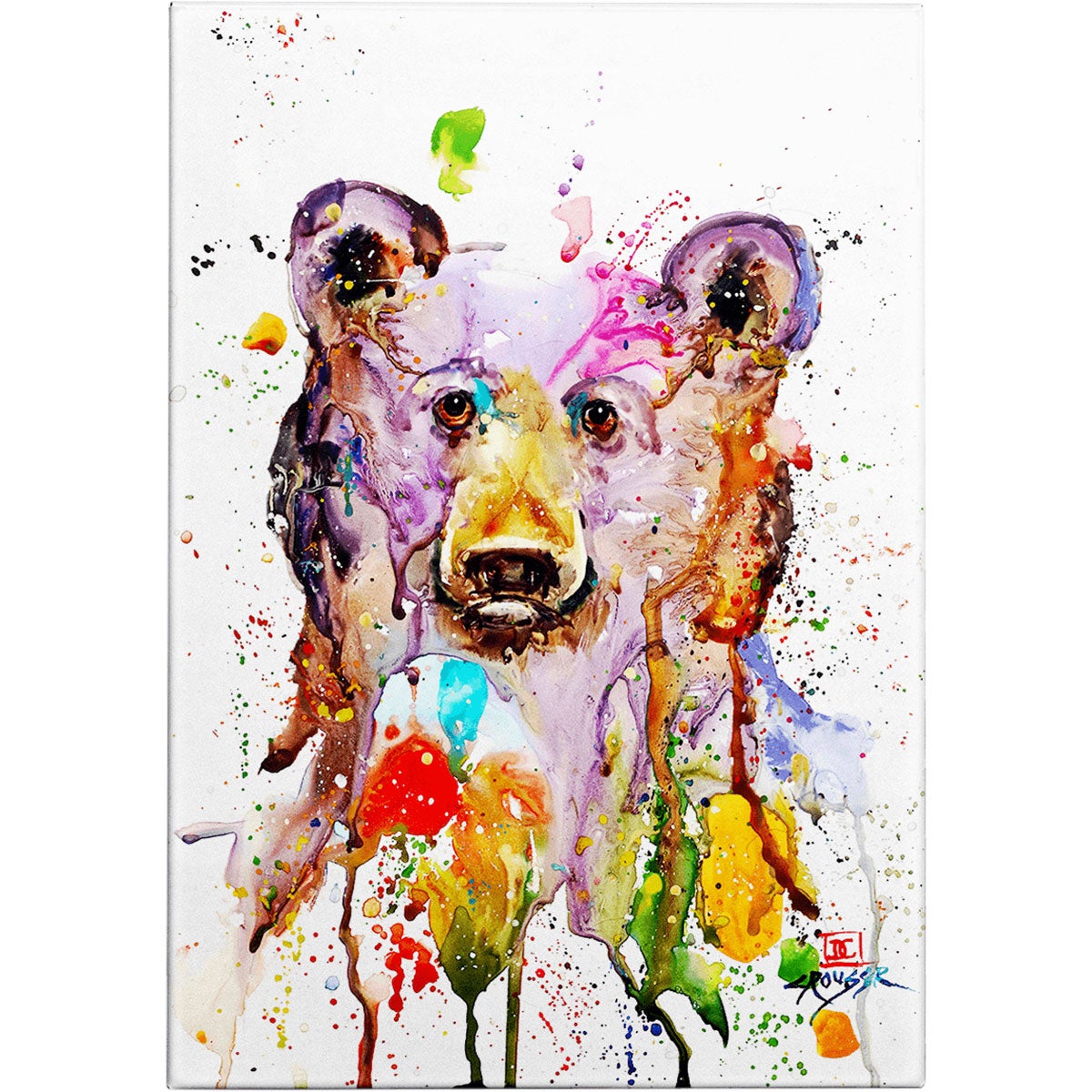 Crazy Bear Metal Box Wall Art | Black Forest Decor