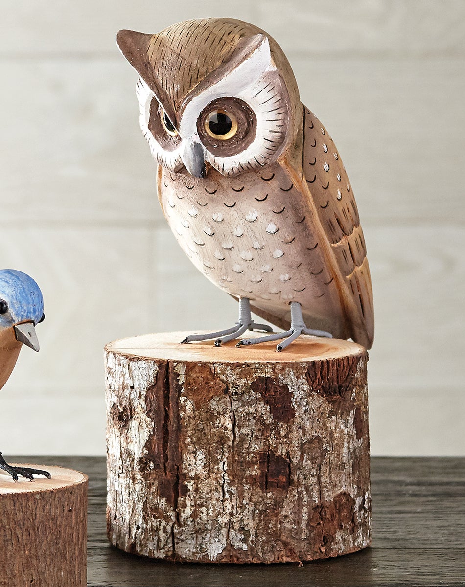 Woodland Owl Figurine | Black Forest Decor
