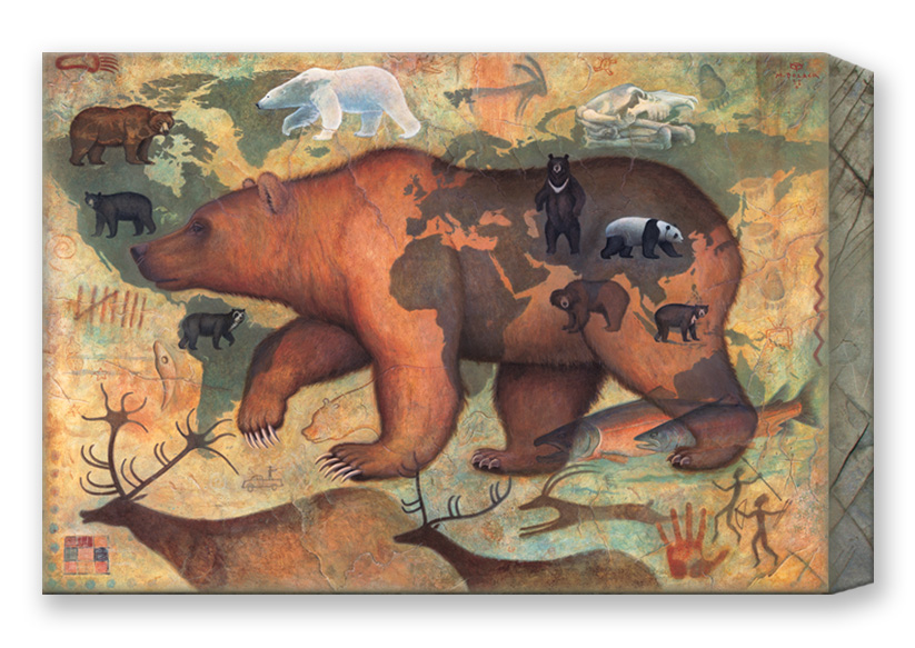 Bears of the World Box Metal Art | Black Forest Decor