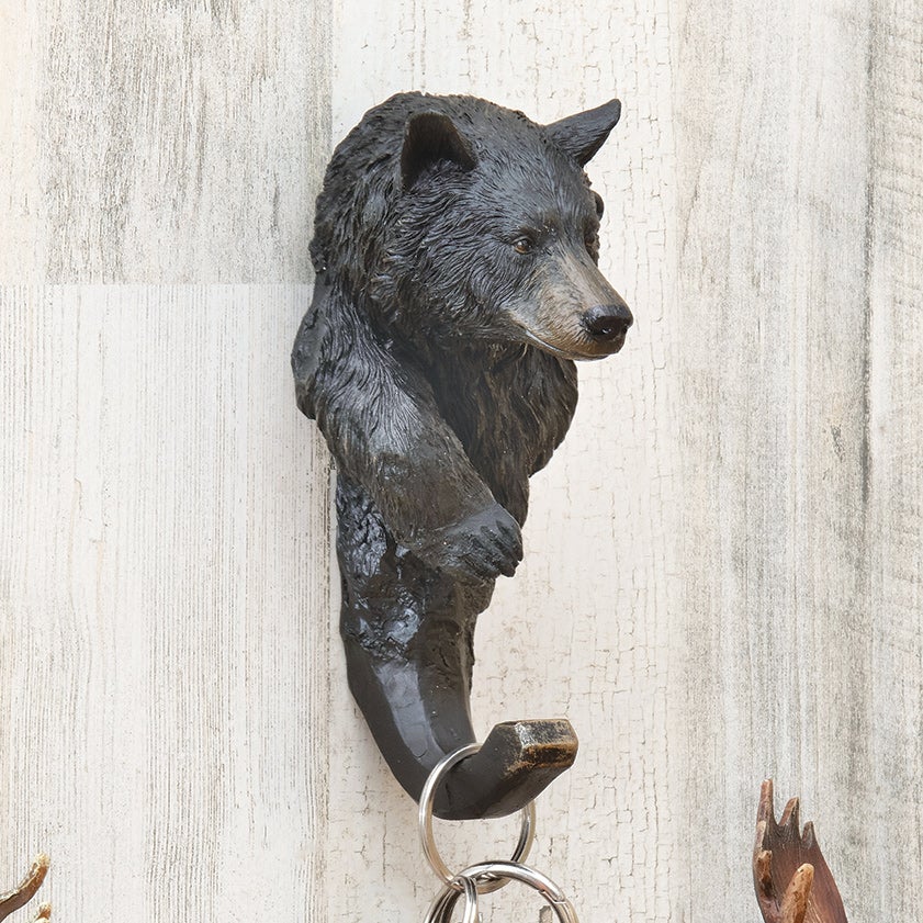Black Bear Wall Hook Black Forest Decor