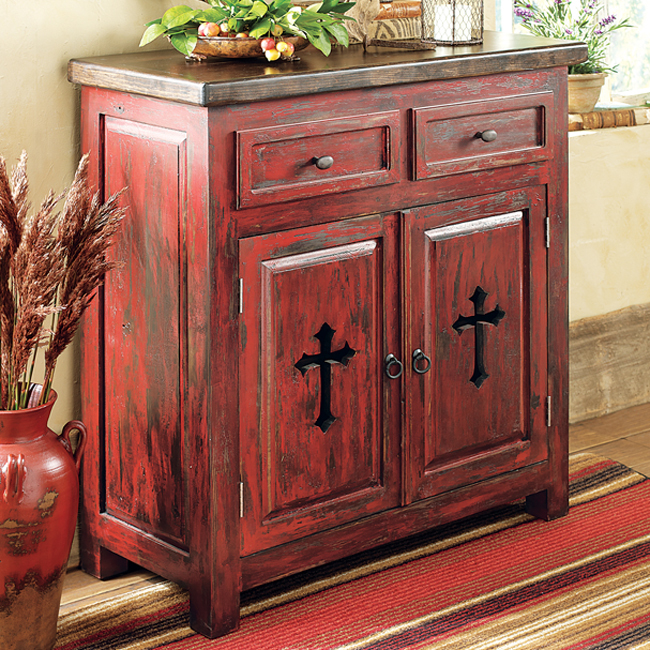 Santa Fe Cross Cabinet | Black Forest Decor